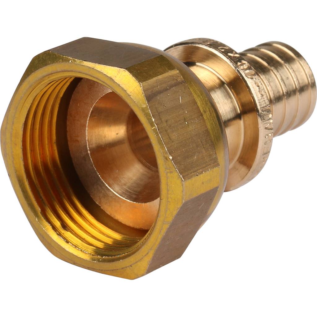 Переходник РЕХАУ RAUTITAN с накидной гайкой 16-G 3/4 RX+ для труб из сшитого полиэтилена аксиальный