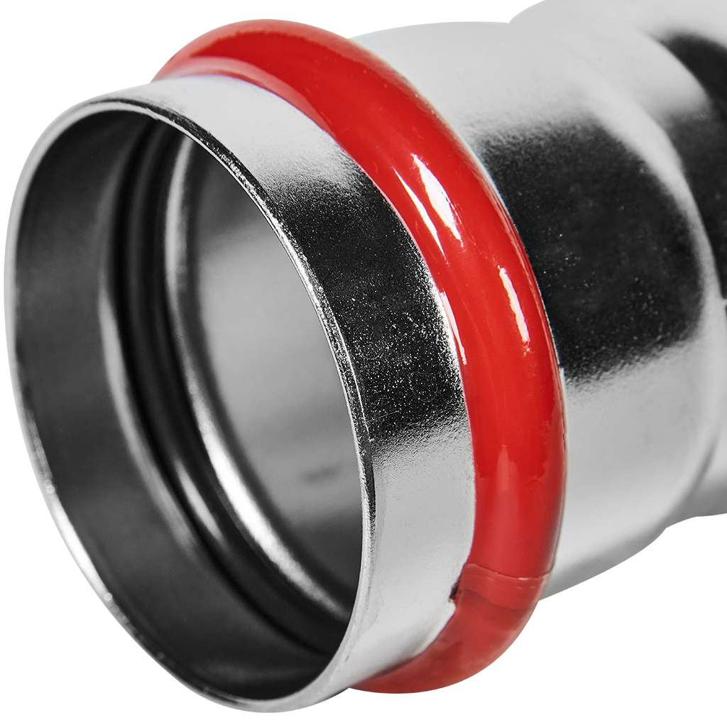 Муфта равнопроходная ROMMER ВПр, 54, из нержавеющей стали прессовой