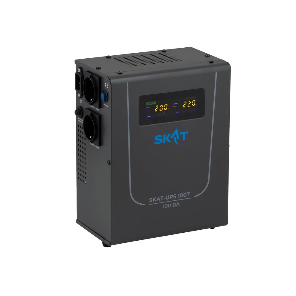 Источник питания Teplocom SKAT-UPS 100T Line-Interactive 220В, 100ВА, работает от 1 внутренней/внешней АКБ, 4543