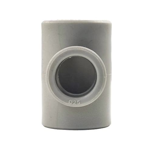 Тройник переходной PPR  32х25х32, PN25 серый, РТП