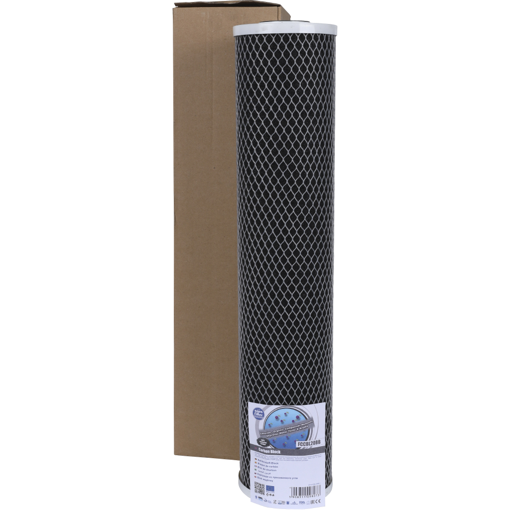 Картридж AquaFilter AQM 20ВВ из спеченного активированного угля, FCCBL20BB