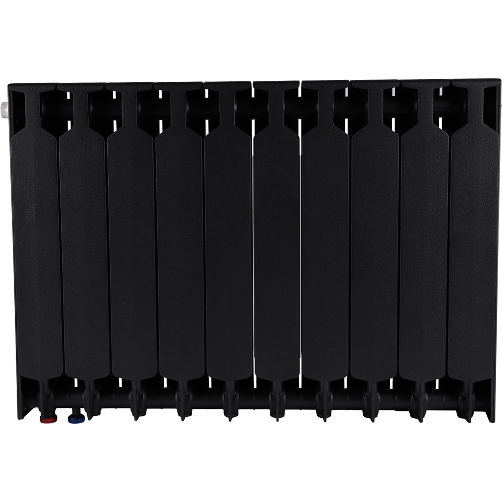 Радиатор биметаллический RIFAR SUPReMO VENTIL 500 SVR 10 секций нижнее правое подключение (Цвет АНТРАЦИТ), 4RS50.VR-10-AN