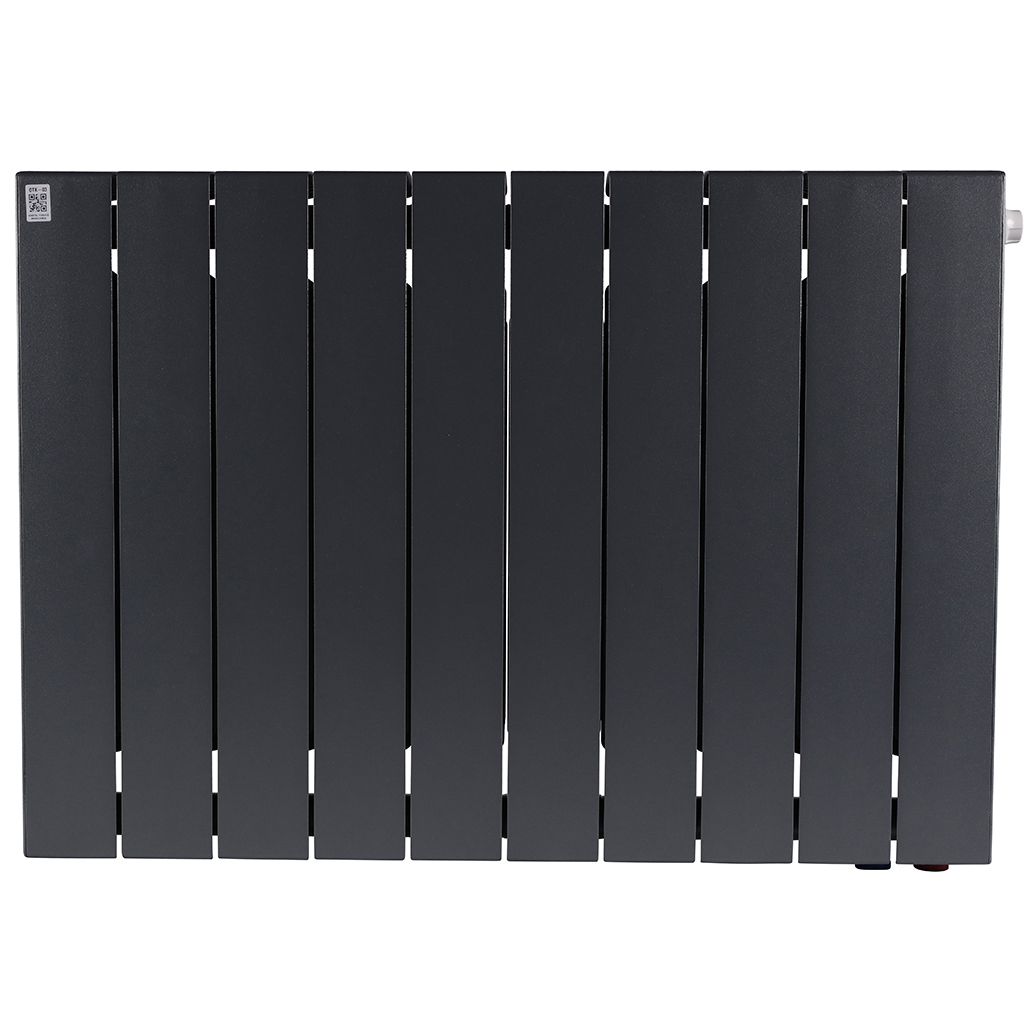 Радиатор биметаллический RIFAR SUPReMO VENTIL 500 SVR 10 секций нижнее правое подключение (Цвет ТИТАН), 4RS50.VR-10-TI