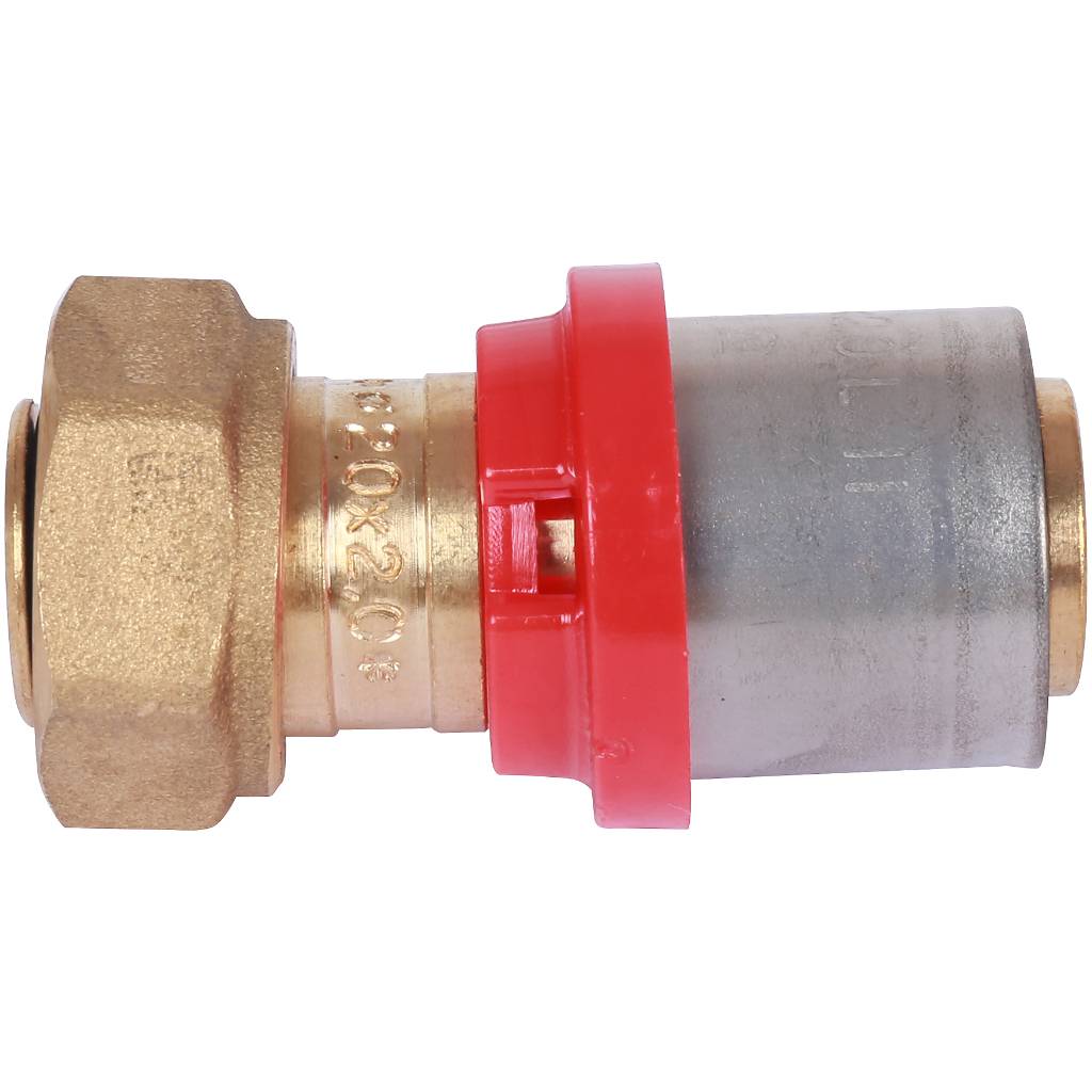 Переходник TIEMME с накидной гайкой 20х2,0х1/2, 1650077