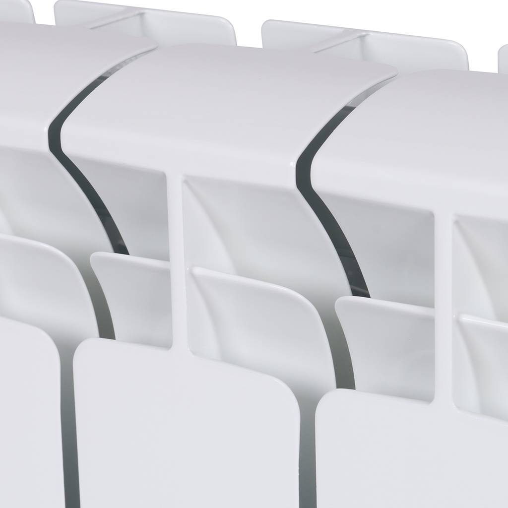 Радиатор биметаллический RIFAR BASE 200 10 секций боковое подключение (белый RAL 9016), 1RB20-10