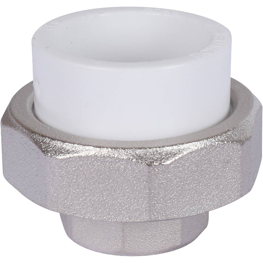 Муфта разъемная с внутренней резьбой Политэк 32х3/4 для полипропиленовых труб под сварку (цвет белый), 9801003234