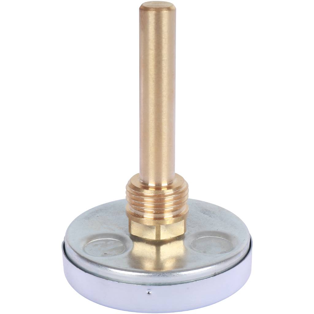 Термометр биметаллический WATTS с погружной гильзой 63 мм штуцер 75 мм