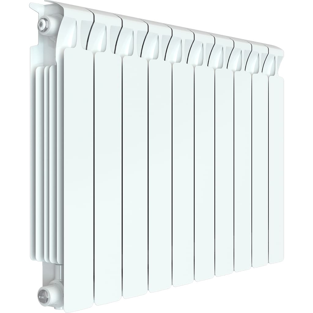 Радиатор биметаллический RIFAR MONOLIT 500 10 секций боковое подключение (цвет RAL 8011), 83969