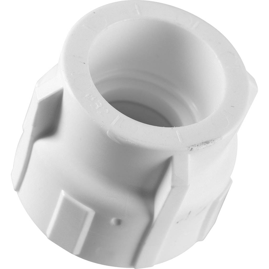 Муфта комбинированная Политэк 32х1 наруж. резьба для полипропиленовых труб под сварку (цвет белый)