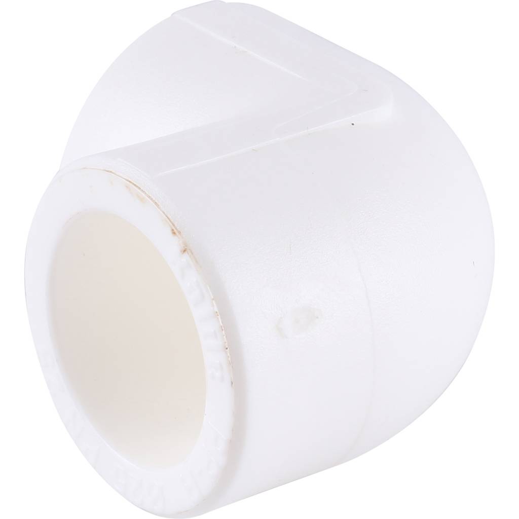 Угольник 90* Kalde d=25 для полипропиленовых труб под сварку (цвет белый), 3212-elb-250000