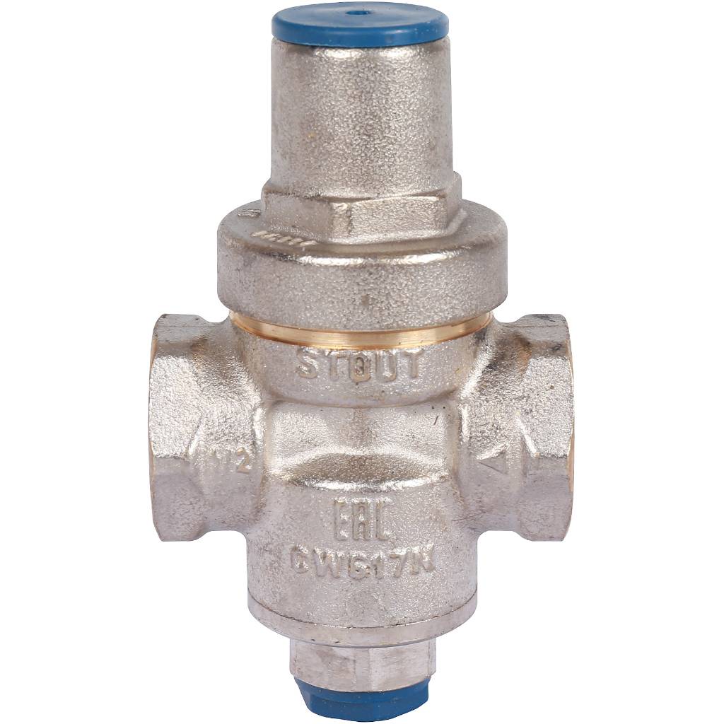 STOUT  Редуктор давления PN16 вн/вн 1/2  с выходом под манометр, SVS-1010-000015