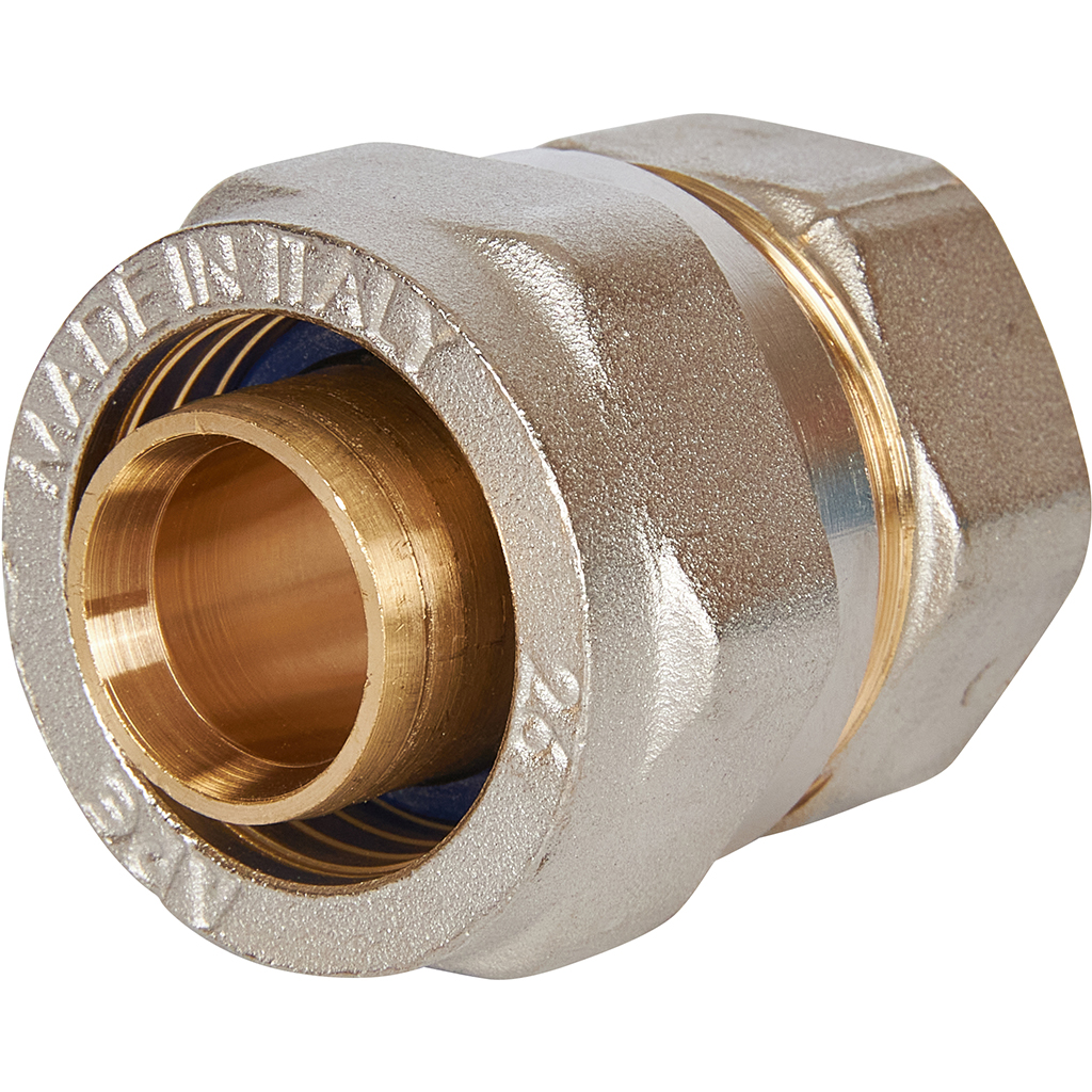 Переходник STOUT с внутренней резьбой 3/4 х26 для металлопластиковых труб винтовой, SFS-0002-003426