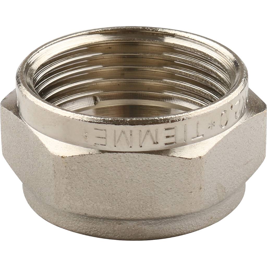 Муфта TIEMME с наружной резьбой (20х2.0х3/4) для металлопластиковых труб винтовой, 1600005