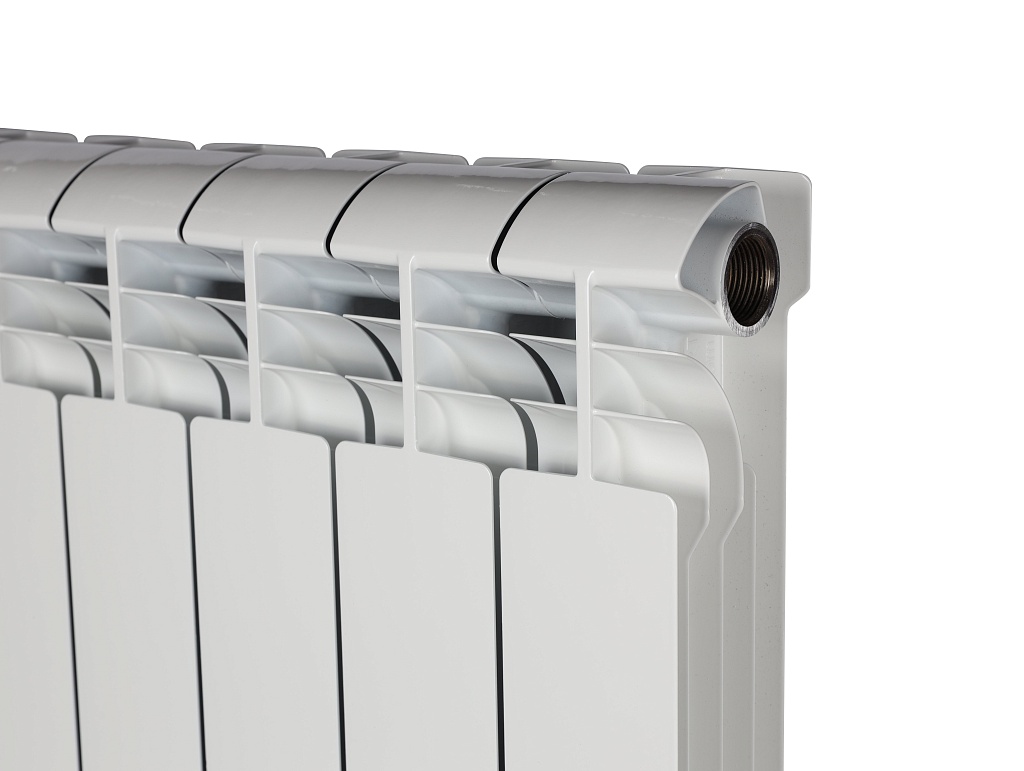 Радиатор биметаллический STOUT VEGA 500 12 секций боковое подключение (белый RAL 9016), SRB-1310-050012