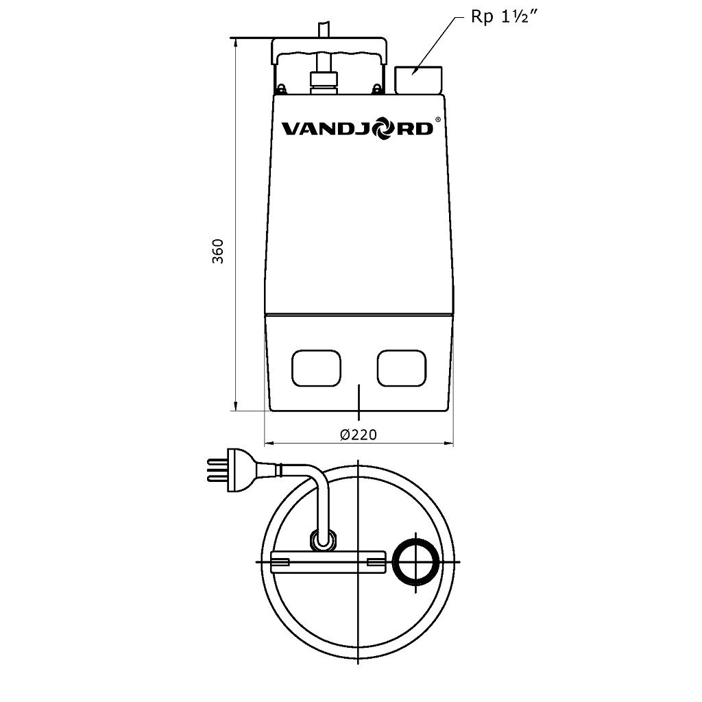 Дренажный насос Vandjord APV.06.40.04.1, 76221001