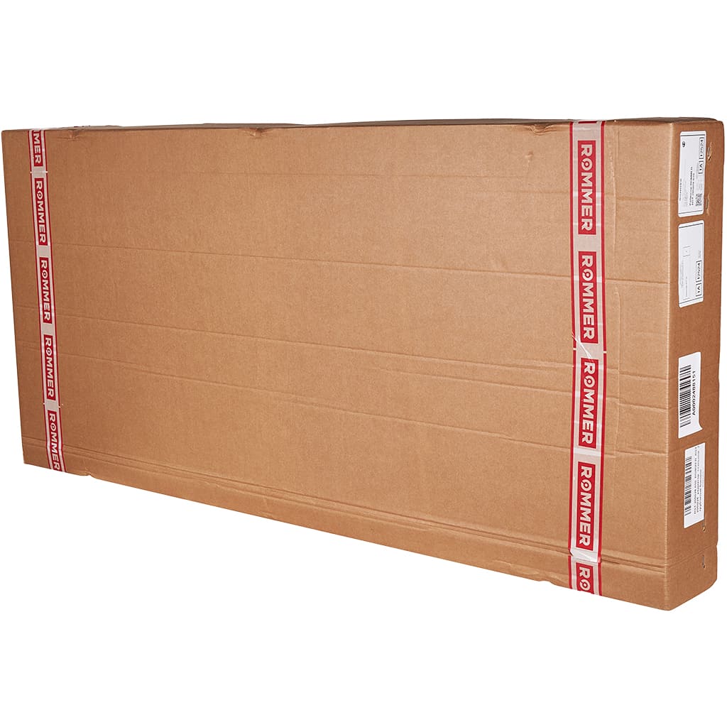 2-х трубчатый стальной радиатор ROMMER RST 2050/28 секций боковое подключение RAL9016, RST-205028-010