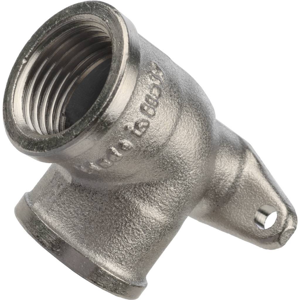 Угольник STOUT с креплением ВР никелированный 1/2, SFT-0039-000012