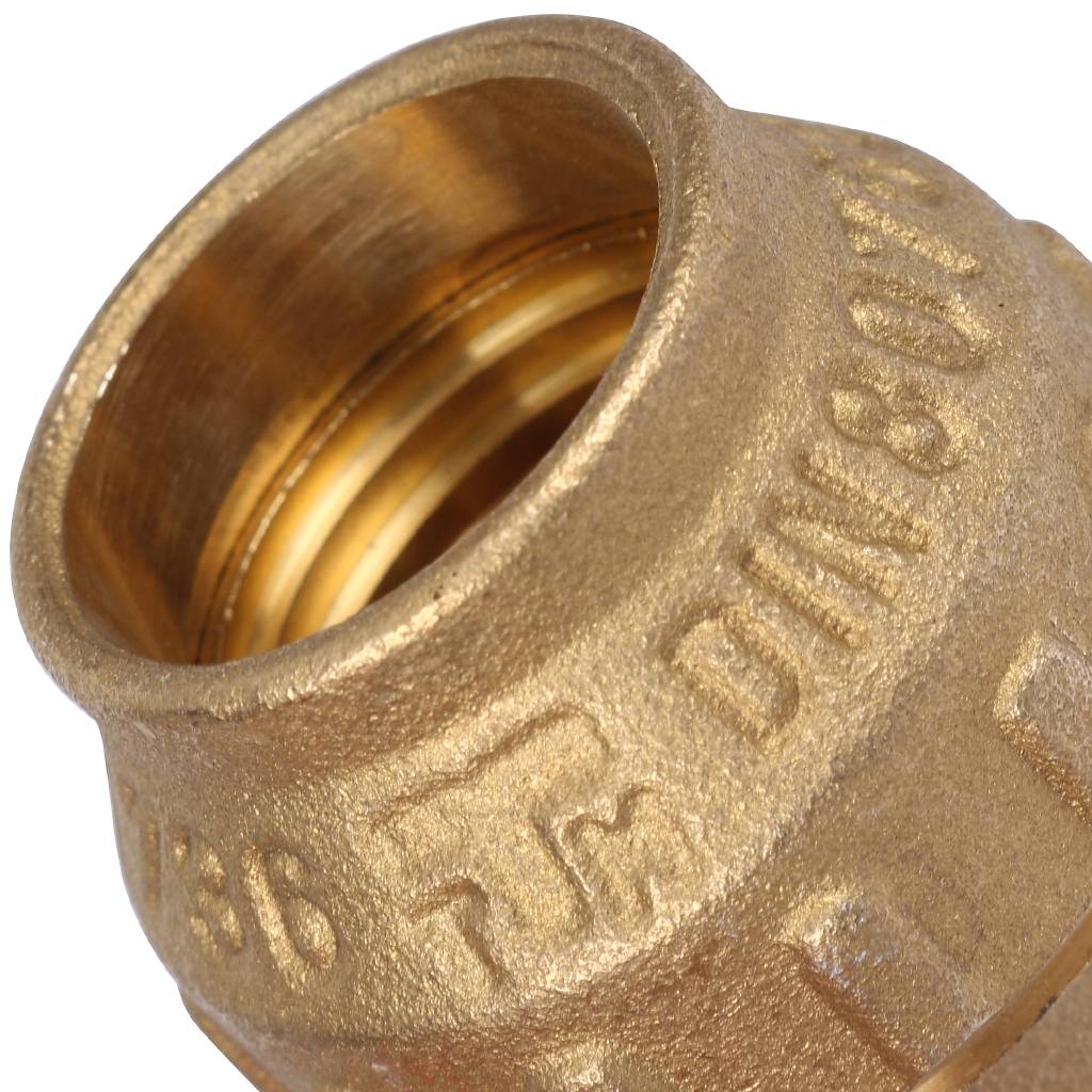 Угольник TIEMME с наружной резьбой 20х1/2 для труб ПНД винтовой, 3400047