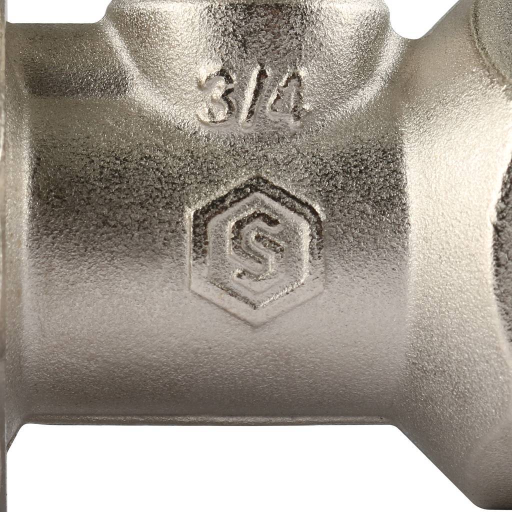 Клапан ручной терморегулирующий STOUT SVRs с неподъемным шпинделем, прямой 3/4, SVRs-1172-000020