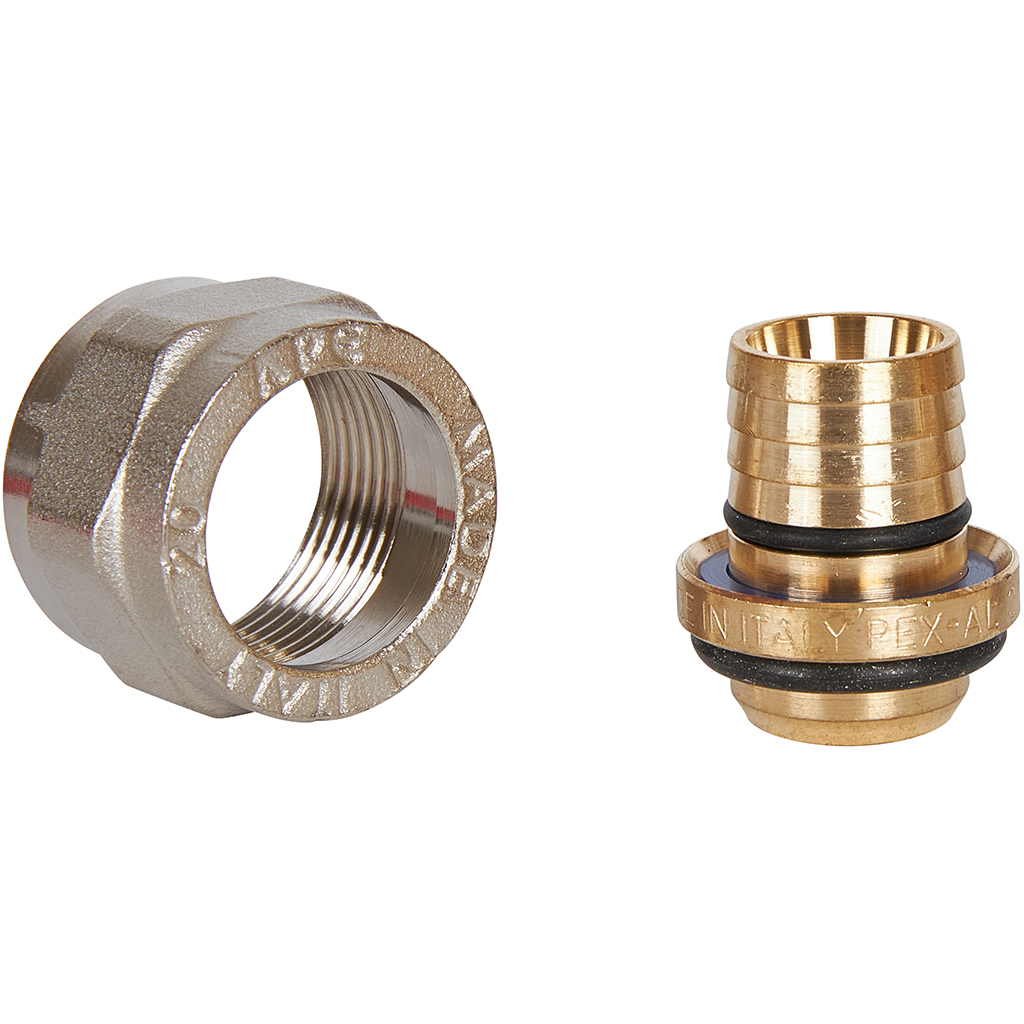 Тройник-переходник STOUT с внутренней резьбой 1/2 х20 для металлопластиковых труб винтовой, SFS-0012-001220