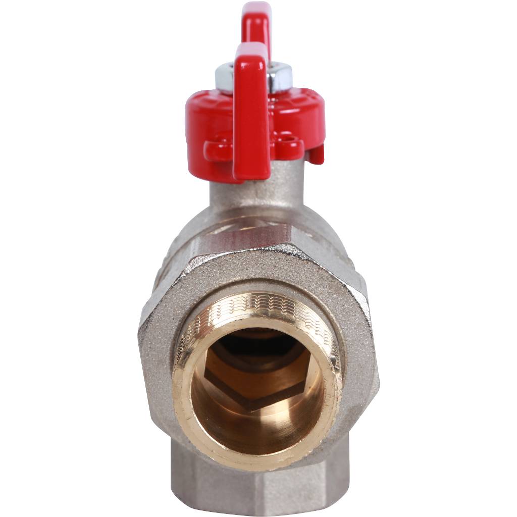 Кран шаровой ROMMER угловой с американкой 3/4 ВН/НР, ручка бабочка, RBV-0006-0610220