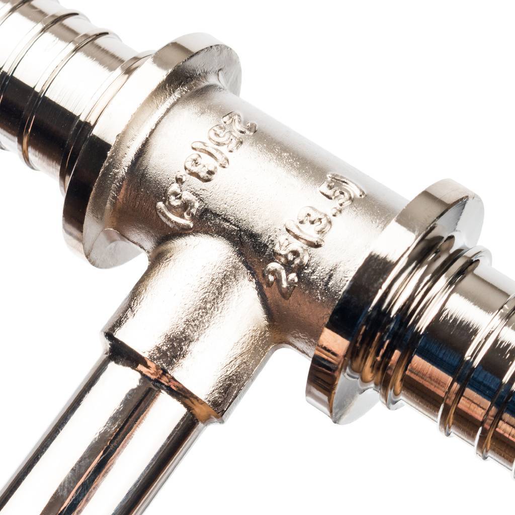 Трубка STOUT для подкл-я радиатора, Т-образная 25/15/25 для труб из сшитого полиэтилена аксиальный, SFA-0026-252525