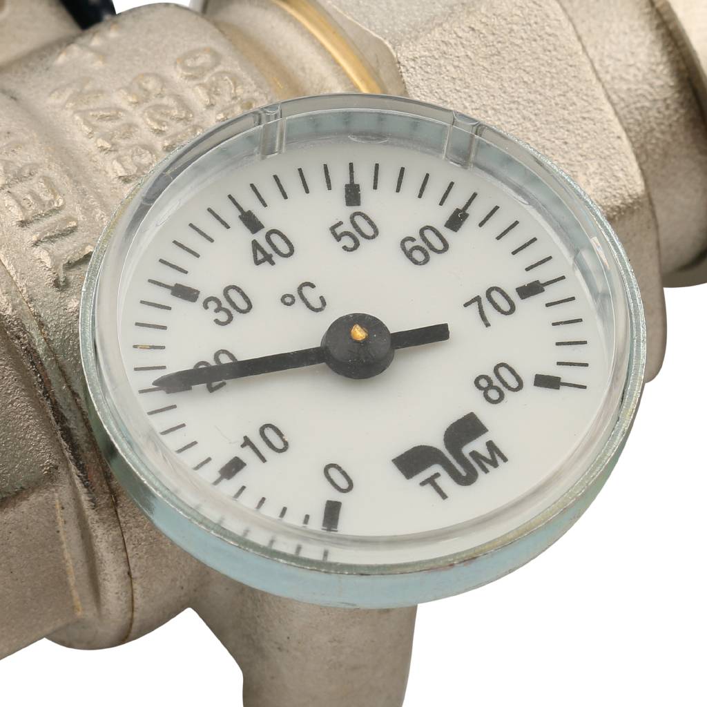 Коллектор в сборе с расходомерами на 6 выходов TIEMME 1х3/4 ЕК, 3870002(3871G060506)