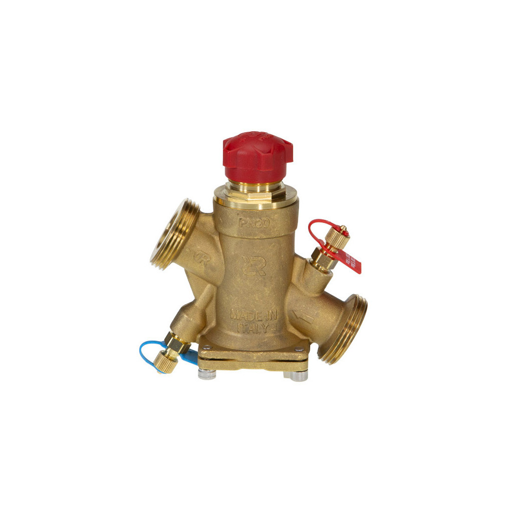 Комбинированный балансировочный клапан Ридан AQT-R DN25, без ниппелей, наружная резьба G1 1/4, 003Z1804R