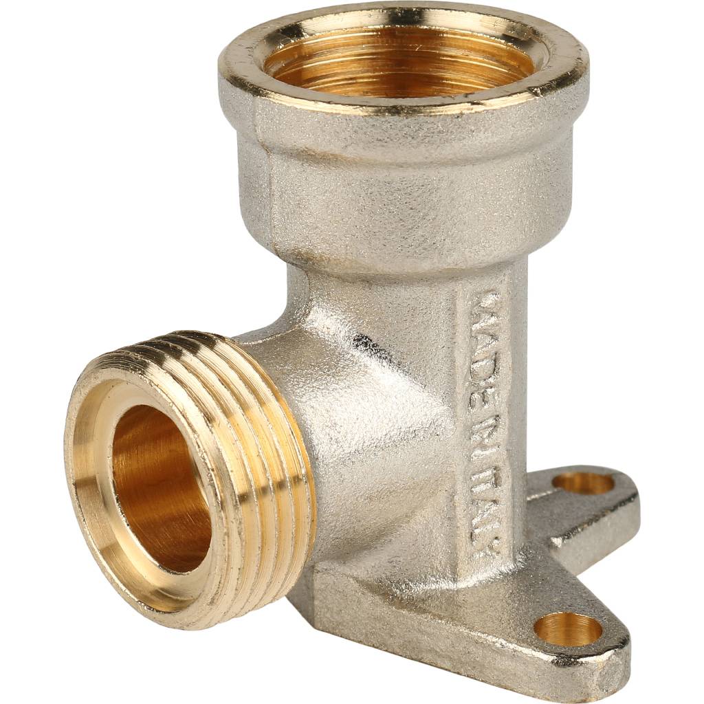 Угольник STOUT настенный с креплением 1/2 х16 для металлопластиковых труб винтовой, SFS-0008-001216