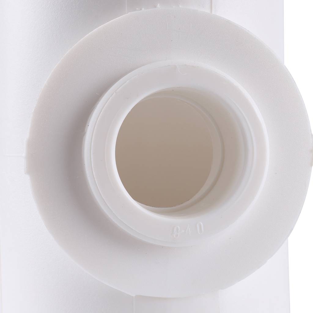 Тройник переходной Kalde 75х40х75 для полипропиленовых труб под сварку (цвет белый)