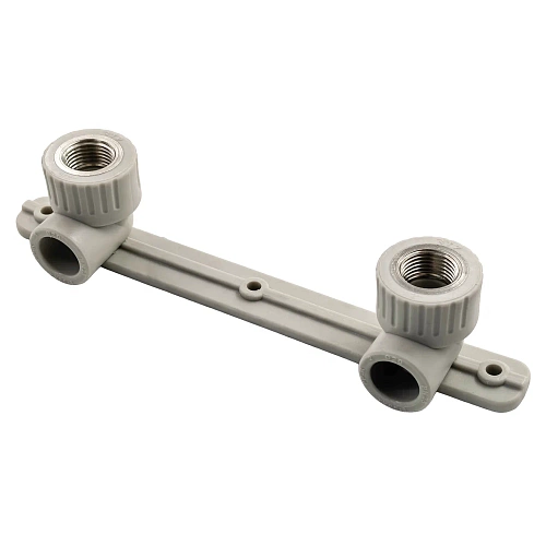 Угольник комбинированный под смеситель PPR внутренняя резьба 20х 1/2,  серый, РТП