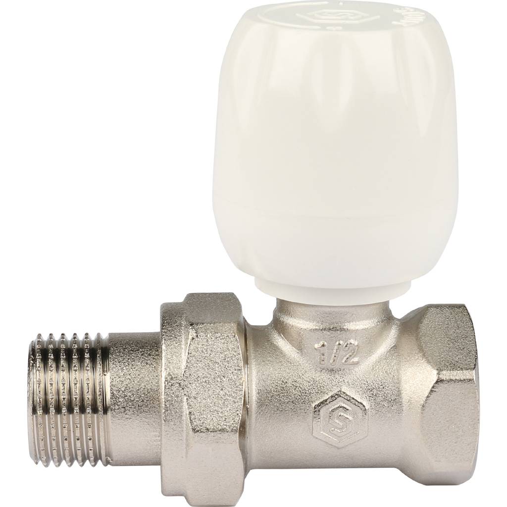 Клапан ручной терморегулирующий STOUT SVRs с неподъемным шпинделем, прямой 1/2, SVRs-1172-000015