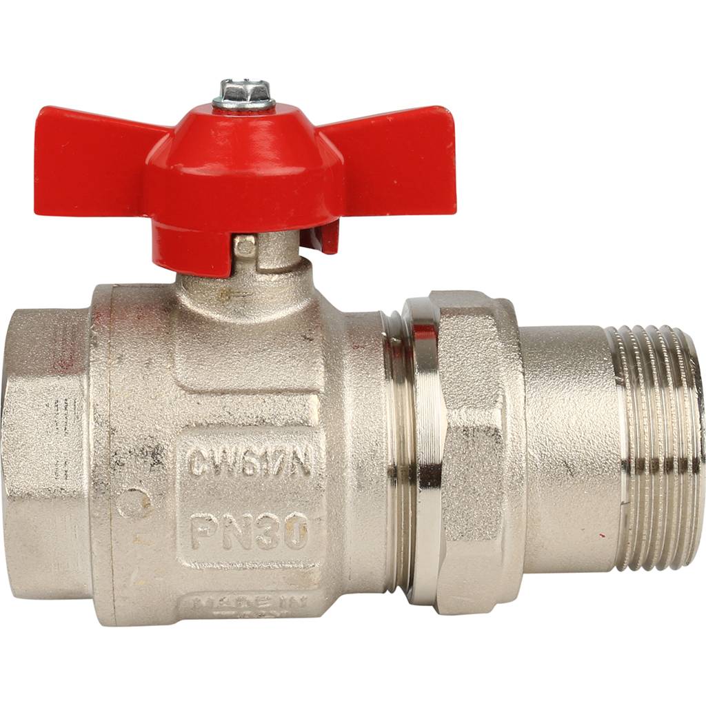 Кран шаровой полнопроходной Itap IDEAL 098 (бабочка, американка, 1 1/4 ), 26753