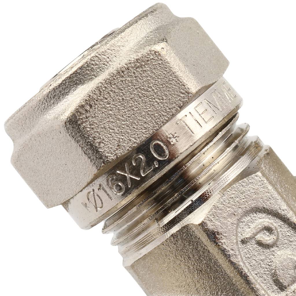 Тройник переходной TIEMME (26.3х16.2х26.3) для металлопластиковых труб винтовой, 1600043