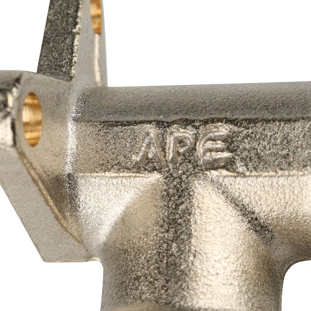 Угольник STOUT настенный с креплением 1/2 х16 для металлопластиковых труб винтовой, SFS-0008-001216