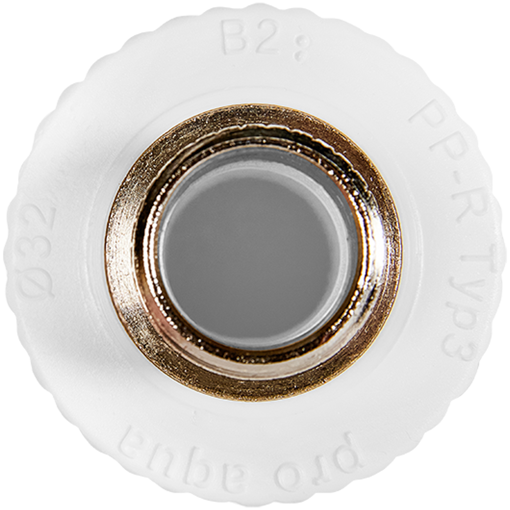 Угольник комбинированный Pro Aqua d=32-1/2 PP-R НР Белый