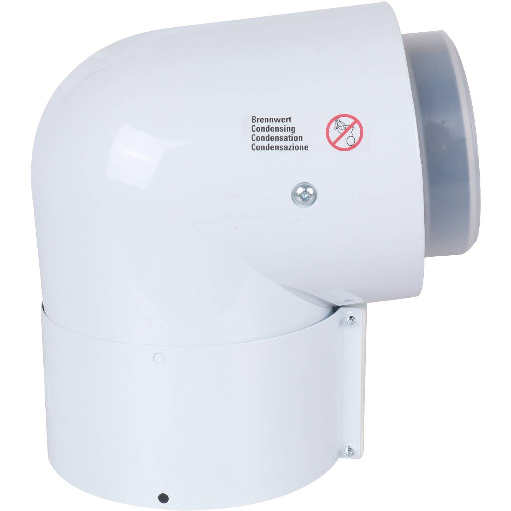 Отвод Vaillant для труб 80/125 мм. 87° РР, 303210