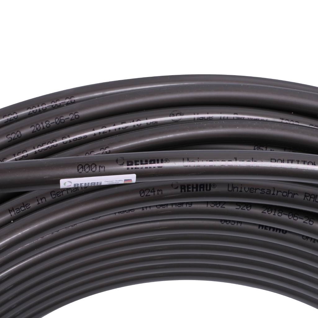 Труба универсальная РЕХАУ RAUTITAN stabil PLATINUM 16,2х2,6 мм, бухта 100 м из сшитого полиэтилена, 11234021100