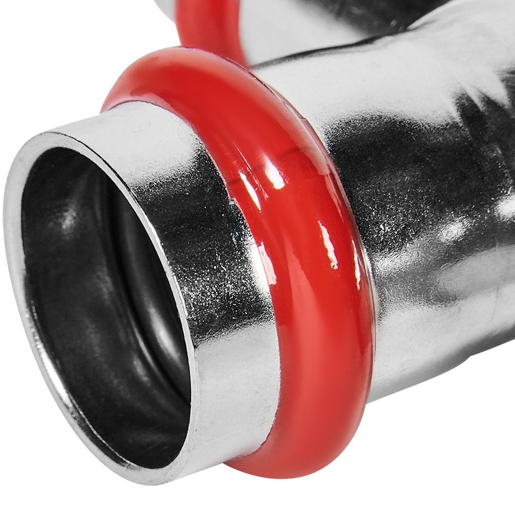 Тройник ROMMER равнопроходной 22 из нержавеющей стали прессовой