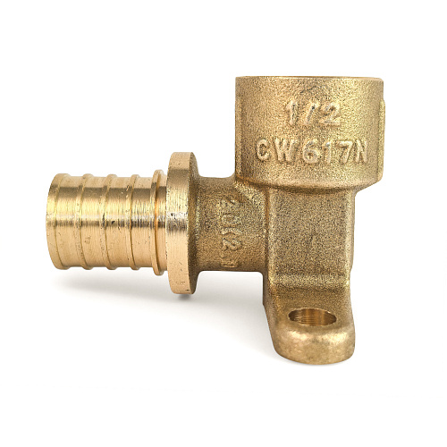 Водорозетка аксиальная, латунь, внутренняя резьба,20х1/2, желтый, RTP