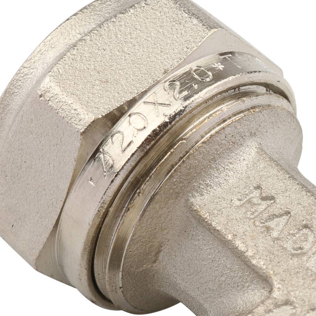 Тройник TIEMME с внутренней резьбой (20х2.0х1/2) для металлопластиковых труб винтовой, 1600049