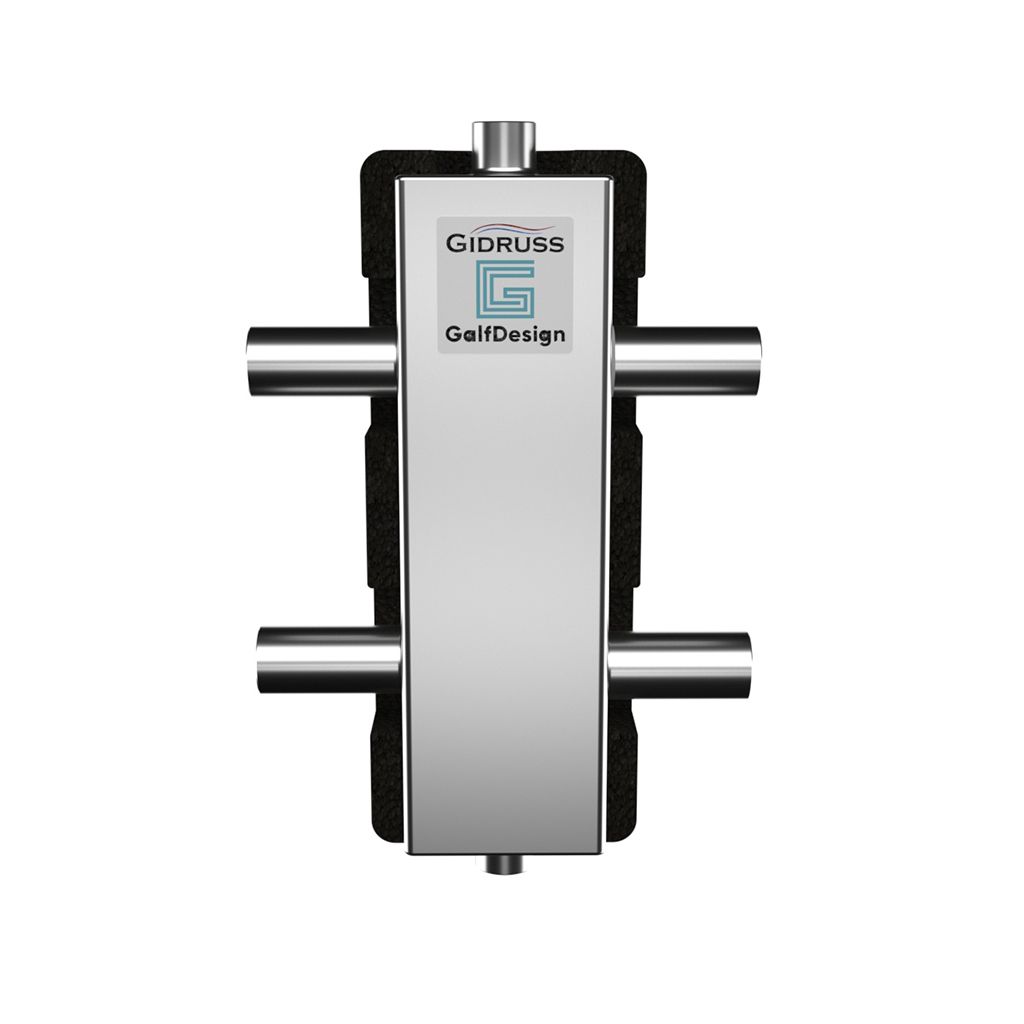 Гидравлический разделитель GRSS-60-28PF (60 кВт, до 2,6 м3/час, под пресс фитинг 28*1,5мм), GG 60PA0 20