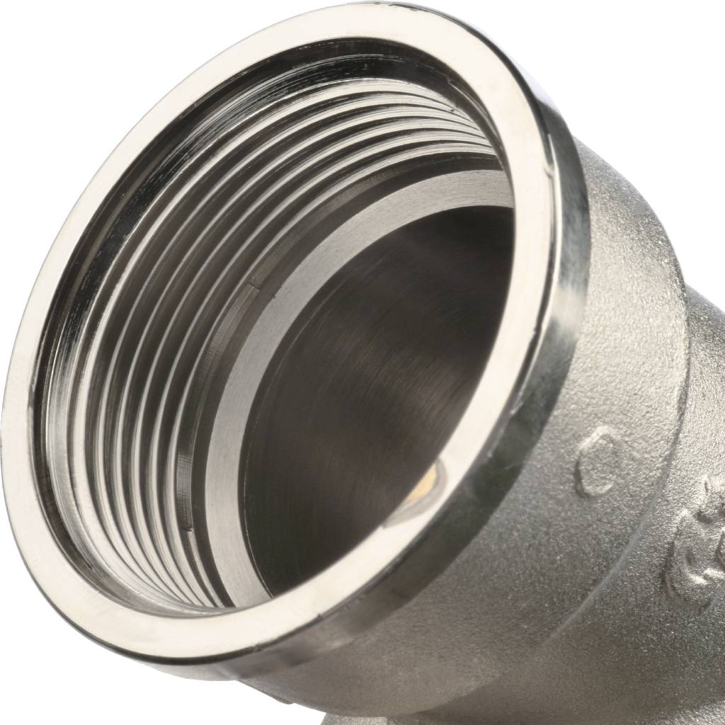 Угольник STOUT с упором НВ никелированный 1 1/2, SFT-0016-000112