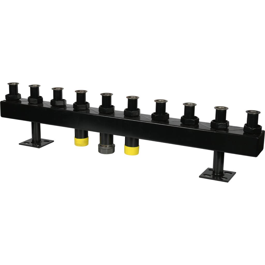 Стальной распределительный коллектор STOUT SDG-0016 5 отопительных контуров, в теплоизоляции DN 32