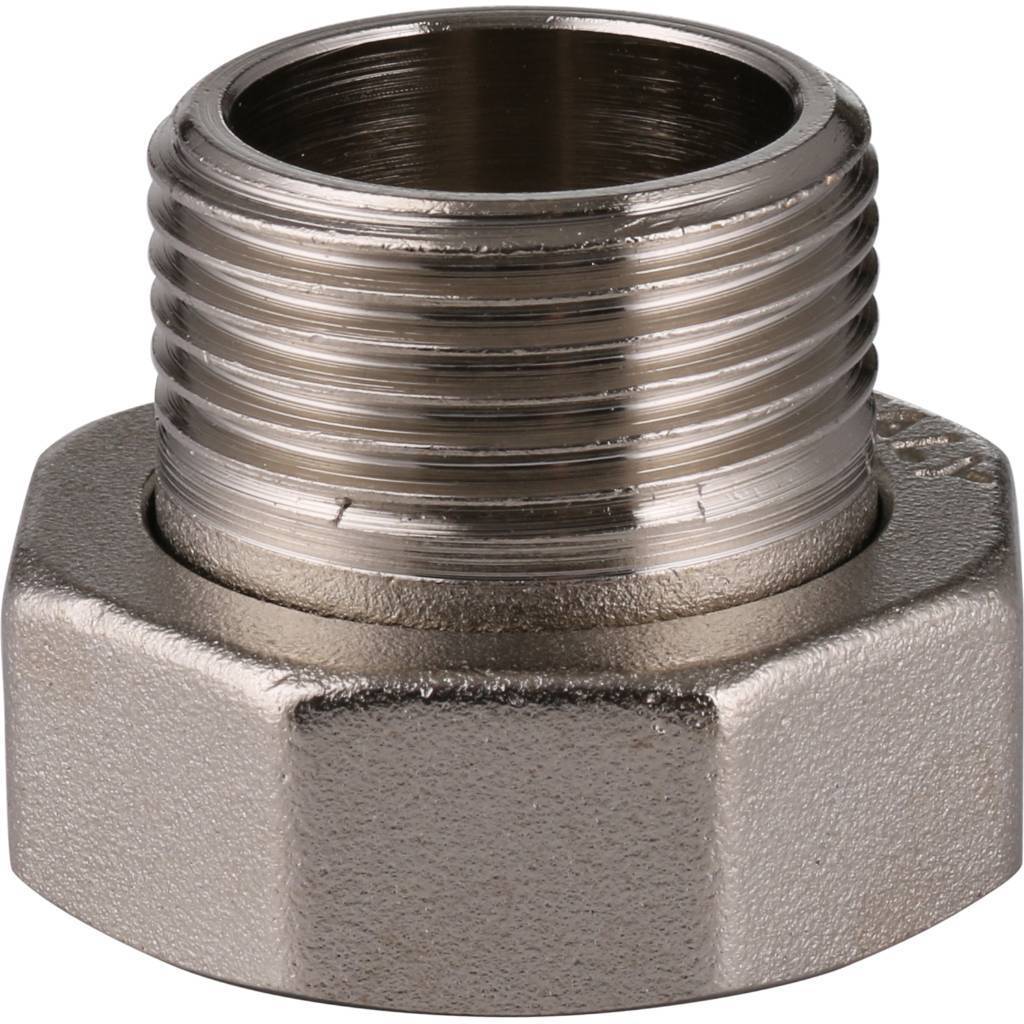 Фильтр с манометром TIEMME 1 со сгонами, с латунной колбой, промывной, 3130004