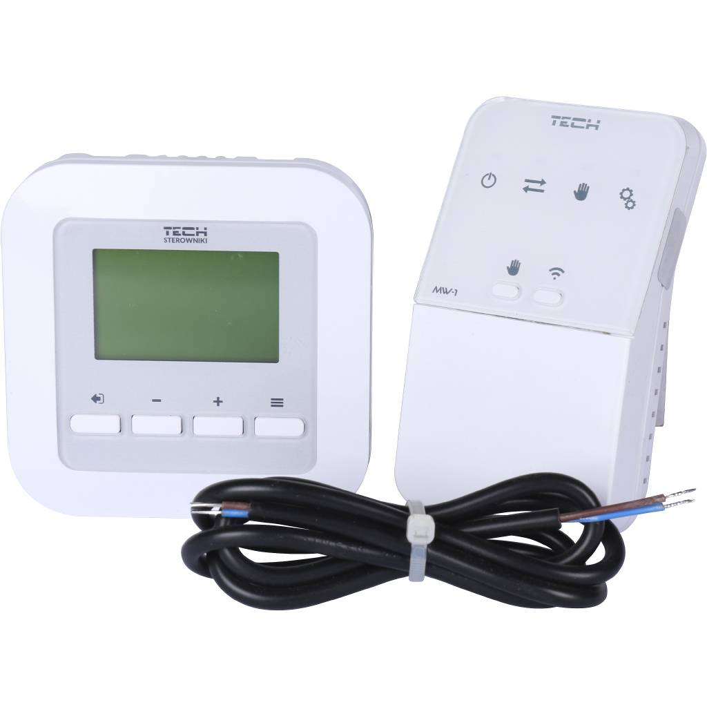 Комнатный регулятор беспроводной (белый) TECH, ST-295v2 b