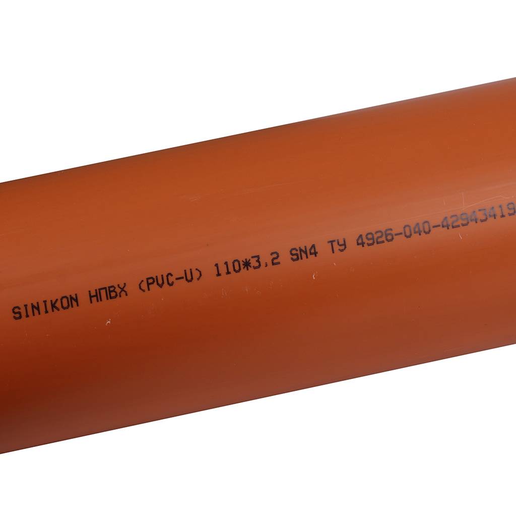Труба для наружной канализации Sinikon НПВХ D110x3,2 SN4 (Длина: 2000 мм), 20025.R