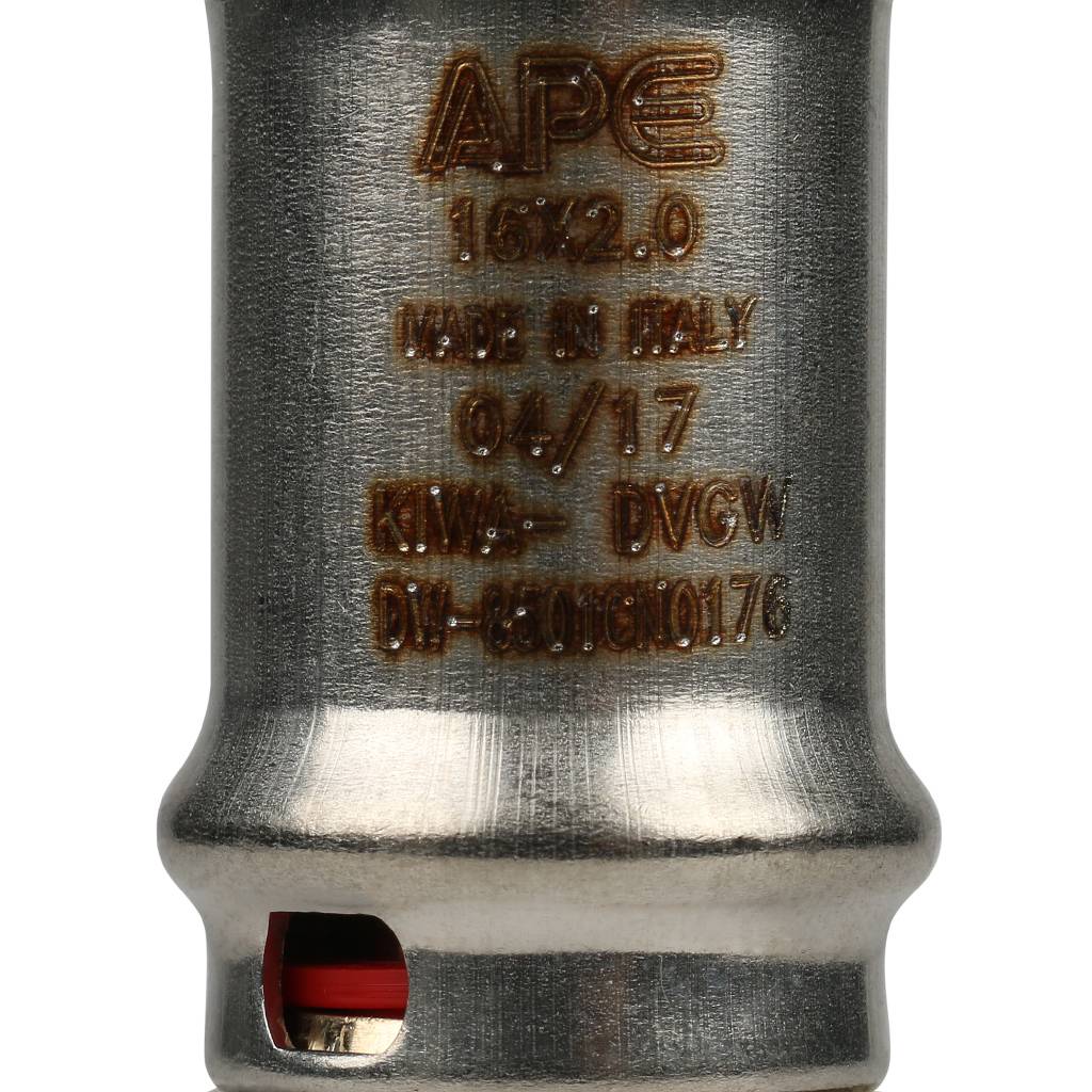 Муфта STOUT соединительная равнопроходная 16х16 для металлопластиковых труб прессовой, SFP-0003-001616