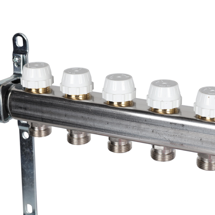Коллектор из нержавеющей стали с расходомерами STOUT 13 выходов
