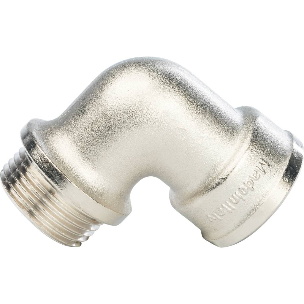 Угольник никелированный STOUT НВ 1  с упором, SFT-0016-000001